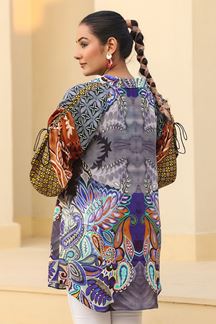 Picture of Alluring Blue Designer Kurtis for Hangouts, Sangeet, and Parties