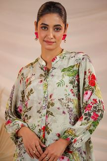 Picture of Splendid Cream Designer Kurtis for Hangouts, Sangeet, and Parties