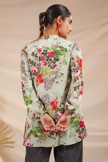 Picture of Splendid Cream Designer Kurtis for Hangouts, Sangeet, and Parties