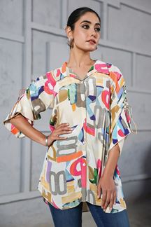 Picture of Fascinating Multi Designer Kurtis for Hangouts, Sangeet, and Parties