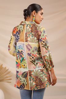 Picture of Creative Beige Designer Kurtis for Hangouts, Sangeet, and Parties