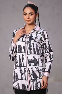 Picture of Mesmerizing Black and White Designer Kurtis for Hangouts, Sangeet, and Parties