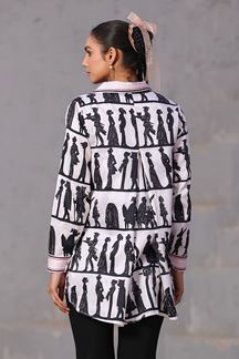 Picture of Mesmerizing Black and White Designer Kurtis for Hangouts, Sangeet, and Parties