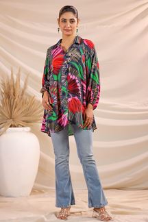 Picture of Aesthetic Blue Designer Kurtis for Hangouts, Sangeet, and Parties