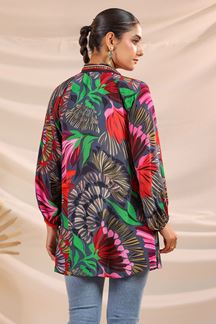 Picture of Aesthetic Blue Designer Kurtis for Hangouts, Sangeet, and Parties