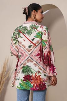 Picture of Enticing White Designer Kurtis for Hangouts, Sangeet, and Parties