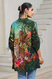 Picture of Irresistible Green Designer Kurtis for Mehendi, Hangouts, Sangeet, and Parties