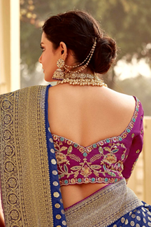 Picture of Heavenly Dola Silk Designer Saree for Engagement, Reception, Festivals, Sangeet, and Parties