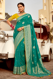 Picture of Astounding Dola Silk Designer Saree for Engagement, Reception, Festivals, Sangeet, and Parties