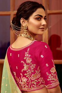 Picture of Glorious Dola Silk Designer Saree for Engagement, Reception, Festivals, Sangeet, and Parties