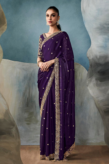Picture of Captivating Tissue Designer Saree for Engagement, Reception, Festivals, Sangeet, and Parties
