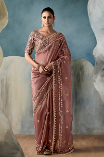 Picture of Creative Tissue Designer Saree for Engagement, Reception, Festivals, Sangeet, and Parties