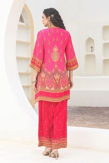 Picture of  Breathtaking Pink Designer Kurtis for Hangouts, Sangeet, and Parties