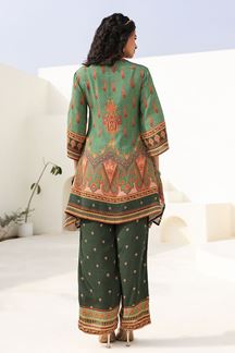Picture of  Ethnic Green Designer Kurtis for Mehendi, Hangouts, Sangeet, and Parties