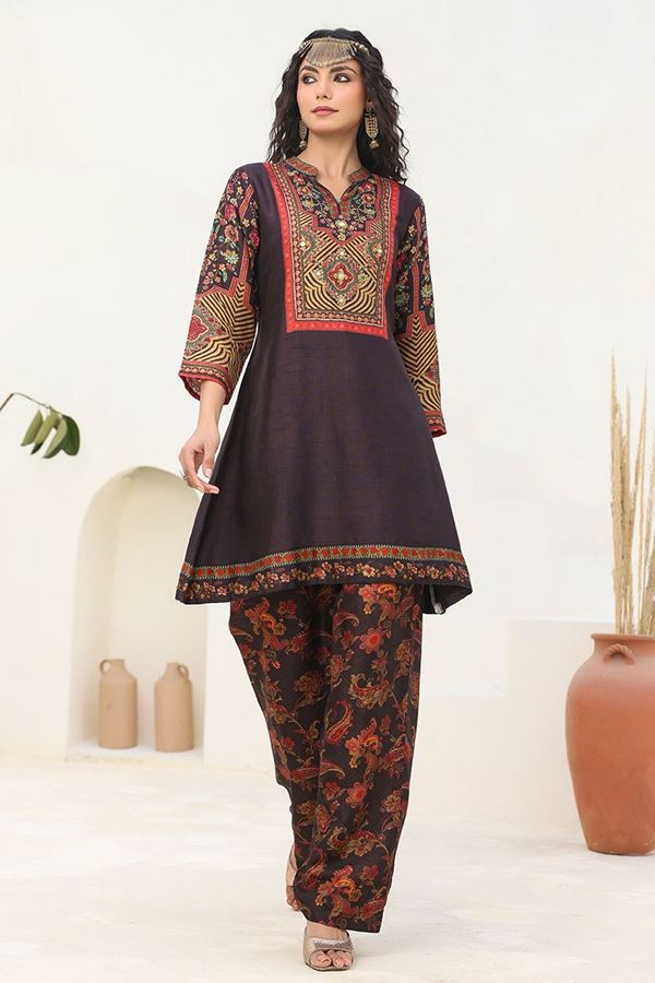 Picture of  Smashing Black Designer Kurtis for Hangouts, Sangeet, and Parties