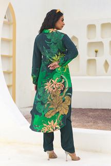 Picture of  Outstanding Green Designer Kurtis for Mehendi, Hangouts, Sangeet, and Parties