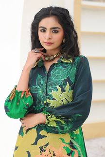 Picture of  Outstanding Green Designer Kurtis for Mehendi, Hangouts, Sangeet, and Parties