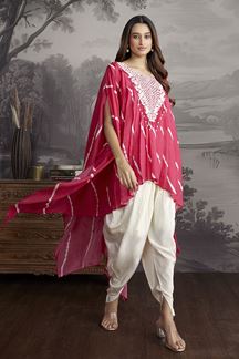 Picture of Alluring Pink Designer Kurtis for Festivals, Sangeet, and Parties