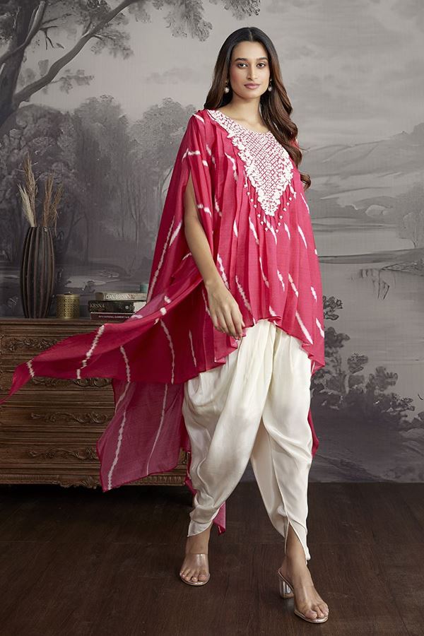Picture of Alluring Pink Designer Kurtis for Festivals, Sangeet, and Parties