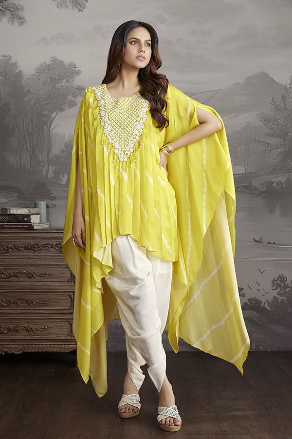 Picture of Breathtaking Yellow Designer Kurtis for Haldi, Sangeet, and Parties