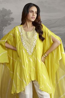Picture of Breathtaking Yellow Designer Kurtis for Haldi, Sangeet, and Parties