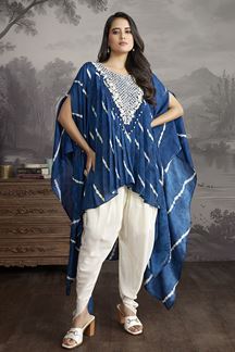 Picture of Captivating Blue Designer Kurtis for Festivals, Sangeet, and Parties