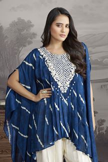 Picture of Captivating Blue Designer Kurtis for Festivals, Sangeet, and Parties