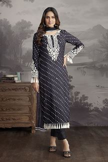 Picture of Classy Black Designer Straight Cut Suit for Sangeet and Parties
