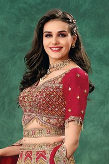 Picture of Lovely Multi and Red Designer Wedding Lehenga Choli for Wedding and Reception