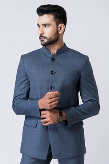 Picture of Delightful Light Blue Designer Jodhpuri Suit for Engagement, Reception, Wedding, Sangeet, and Parties