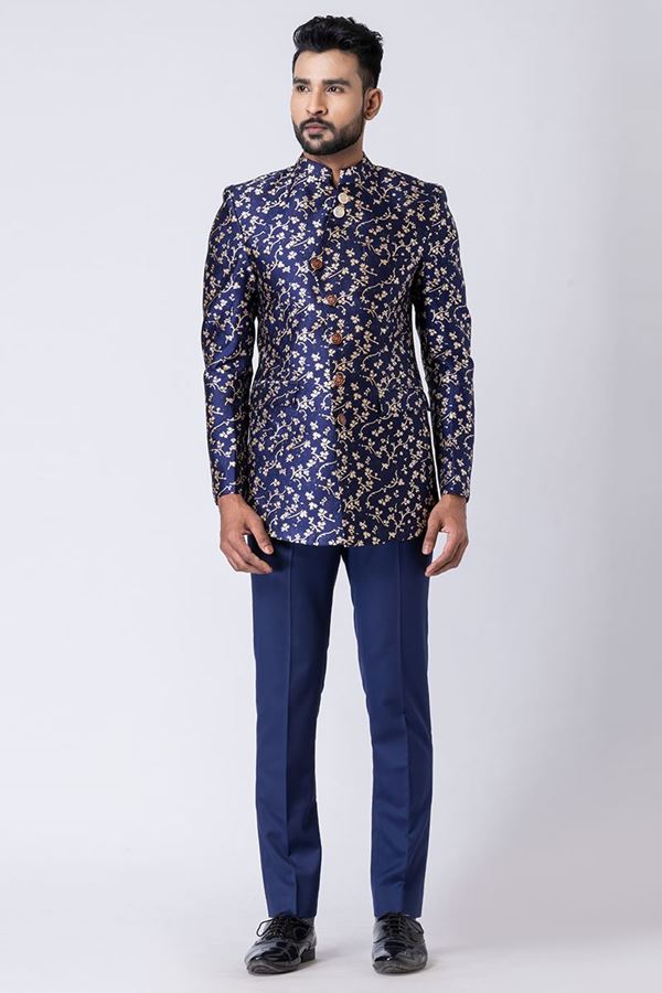 Picture of Vibrant Designer Jodhpuri Suit for Engagement, Reception, Wedding, Sangeet, and Parties