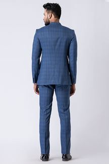 Picture of Splendid Light Blue Designer Jodhpuri Suit for Engagement, Reception, Wedding, Sangeet, and Parties