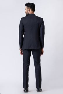 Picture of Artistic Black Designer Jodhpuri Suit for Engagement, Reception, Sangeet, and Parties