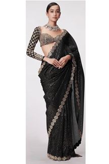 Picture of  Enticing Georgette Designer Saree for Engagement, Sangeet, and Parties