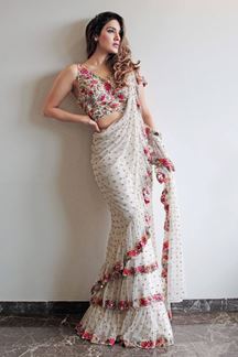 Picture of  Charming Georgette Designer Saree for Engagement, Sangeet, and Parties