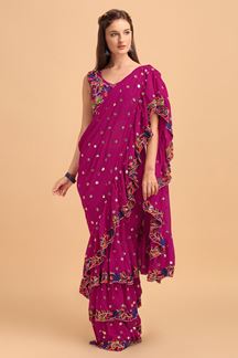 Picture of  Marvelous Georgette Designer Saree for Engagement, Sangeet, and Parties