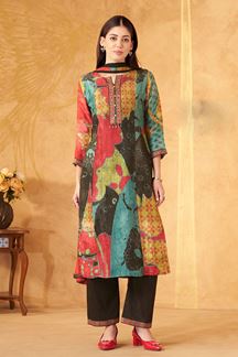 Picture of Bollywood Designer Straight Cut Suit for Festivals, Sangeet, and Parties