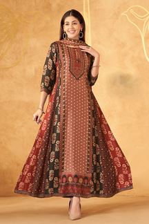Picture of Irresistible Designer A-Line Suit for Festivals, Sangeet, and Parties