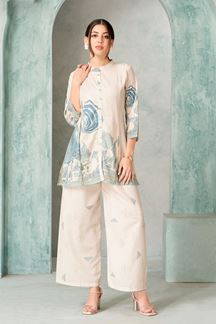 Picture of Outstanding Cream Designer Co-Ord Set for Hangouts and Parties