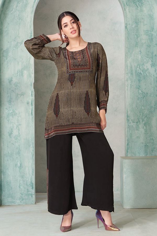 Picture of Trendy Black Designer Co-Ord Set for Hangouts, Sangeet, and Parties