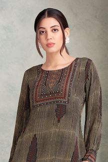 Picture of Trendy Black Designer Co-Ord Set for Hangouts, Sangeet, and Parties