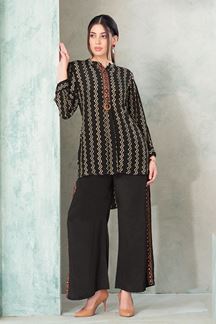 Picture of Flawless Black Designer Co-Ord Set for Hangouts, Sangeet, and Parties