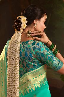 Picture of  Royal Pure Crepe Dola Silk Designer Saree for Engagement, Reception, and Parties