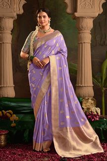 Picture of  Surreal Pure Crepe Dola Silk Designer Saree for Engagement, Reception, and Parties
