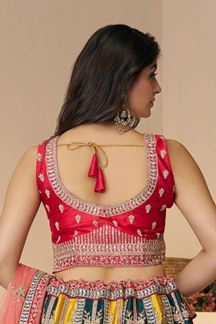 Picture of Appealing Designer Indo-Western Lehenga Choli for Wedding, Reception, and Pre-Wedding Shoot