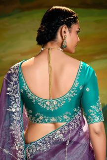 Picture of Captivating Organza Designer Saree for Festivals, Sangeet, and Parties