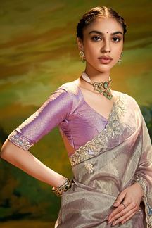 Picture of Exquisite Organza Designer Saree for Festivals, Sangeet, and Parties