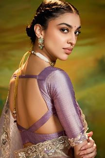 Picture of Exquisite Organza Designer Saree for Festivals, Sangeet, and Parties