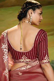 Picture of Heavenly Organza Designer Saree for Reception, Sangeet, and Parties