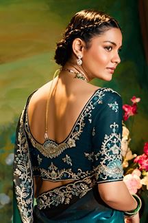 Picture of Glorious Organza Designer Saree for Reception, Sangeet, and Parties